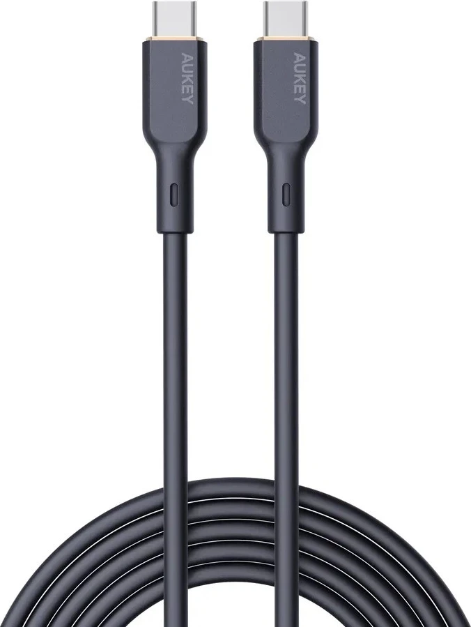 Kabllo AUKEY CB-SCC101 USB-C Type-C PD 100W 5A 1m Silikon, e Zezë
