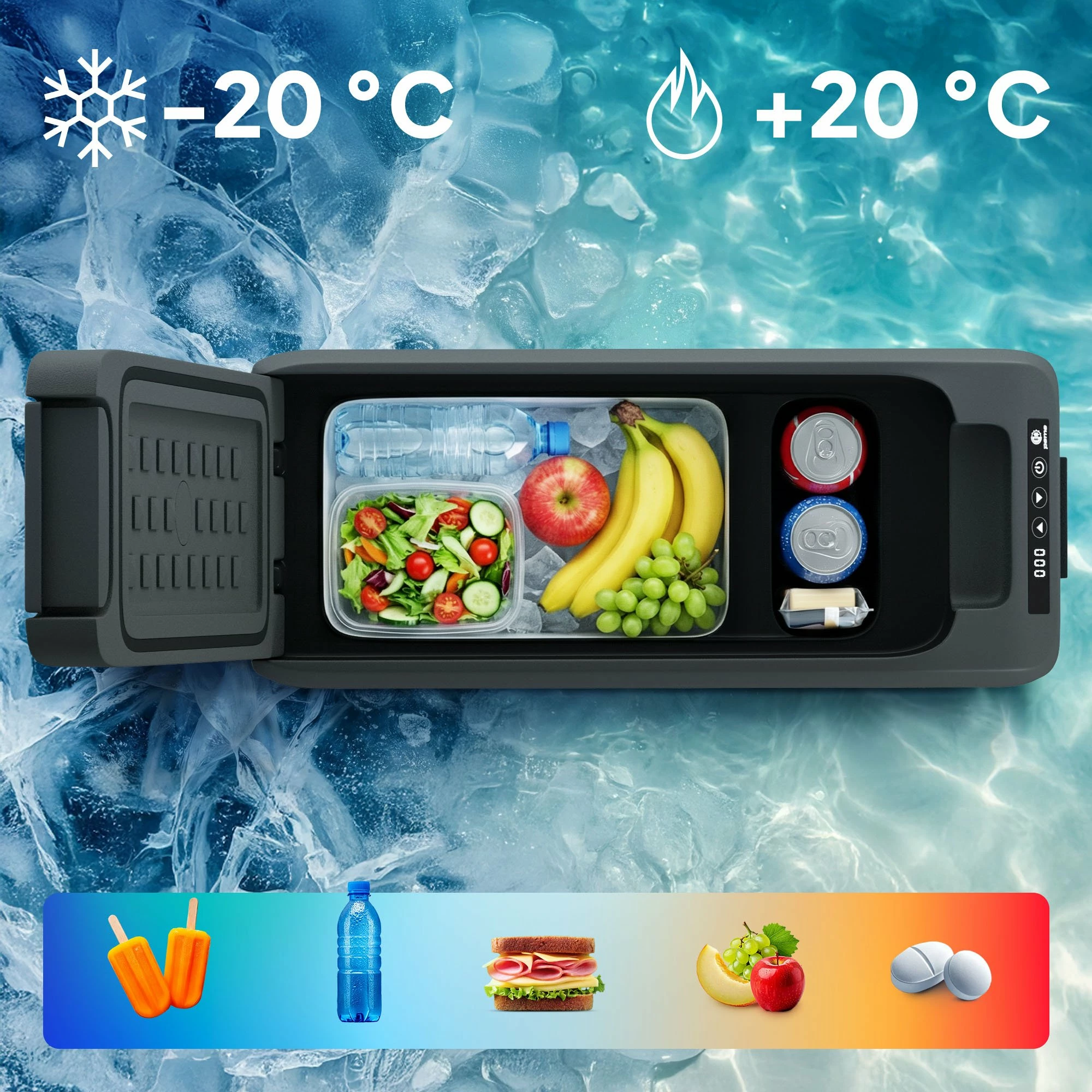 Frigorifer kamping me kompresor Peme Quest 14 14.6 L, -20°C, i zi