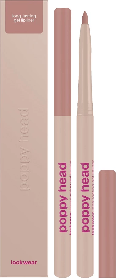 Laps për buzë Poppy Head Lockwear Long-lasting Gel Lip Contour 02 Blush Hour për femra, 0.6g