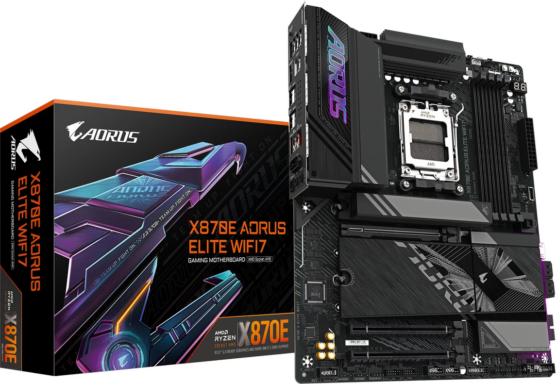 AORUS X870E ELITE WIFI7 - motherboard - ATX - Socket AM5 - AMD X870E