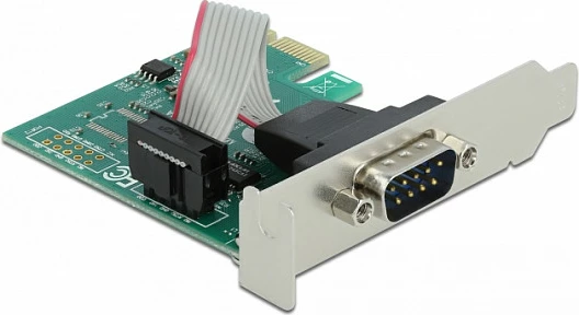 Kartë zgjerimi Mini PCI Express DeLOCK, 1x RS-232 Serial (DB9), Low Profile, e gjelbër