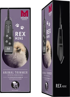Makinë për qethje Moser Rex Mini, për qen & mace, 220- 240V, e zezë