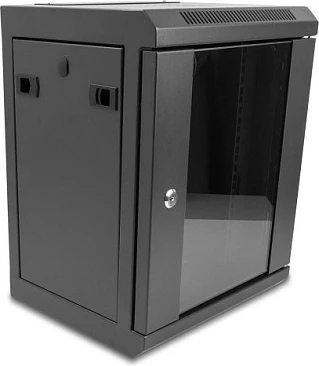 Kabinet rrjeti DeLOCK 10" 8U me derë xhami, 45 kg, i zi