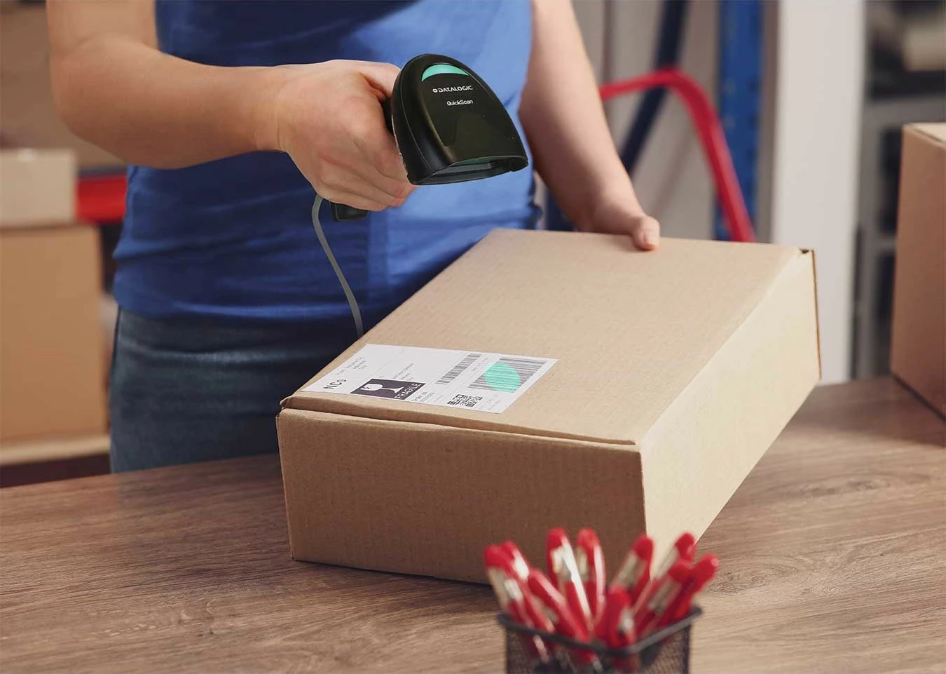 Lexues barkodash Datalogic QD2220-BKK1, 1D, LED, me kabllo, i zi