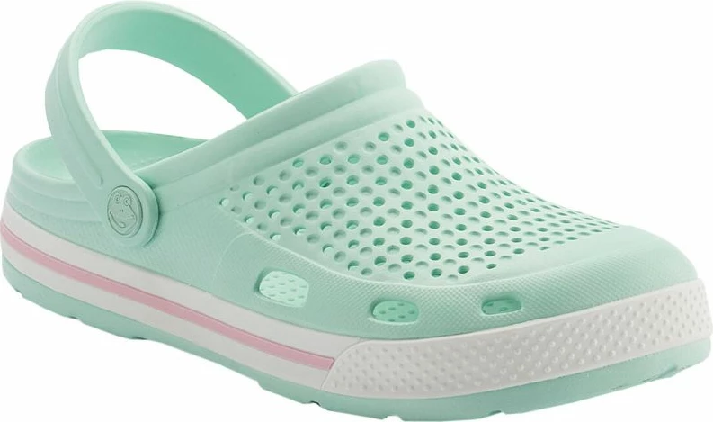 Këpucë Coqui Lindo për femra, të bardha dhe të gjelbra