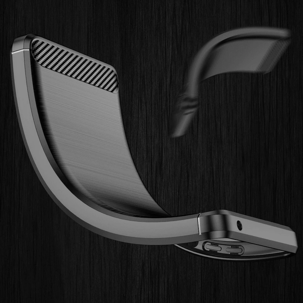 Mbështjellës silikoni HAVANA 18867 për Samsung Galaxy S24 Plus 5G, mat karbon, e zezë