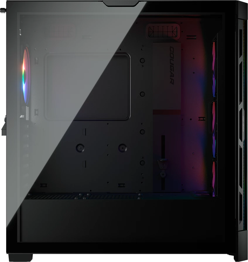 Kasë COUGAR DUOFACE PRO RGB Midi Tower 4x120mm, e zezë
