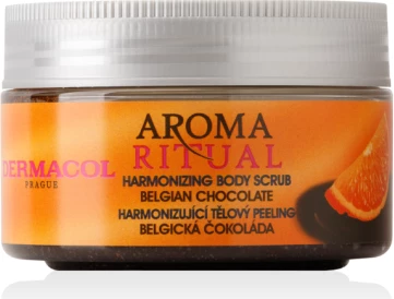 Skrab trupi Dermacol Belgian Chocolate & Orange, 200g