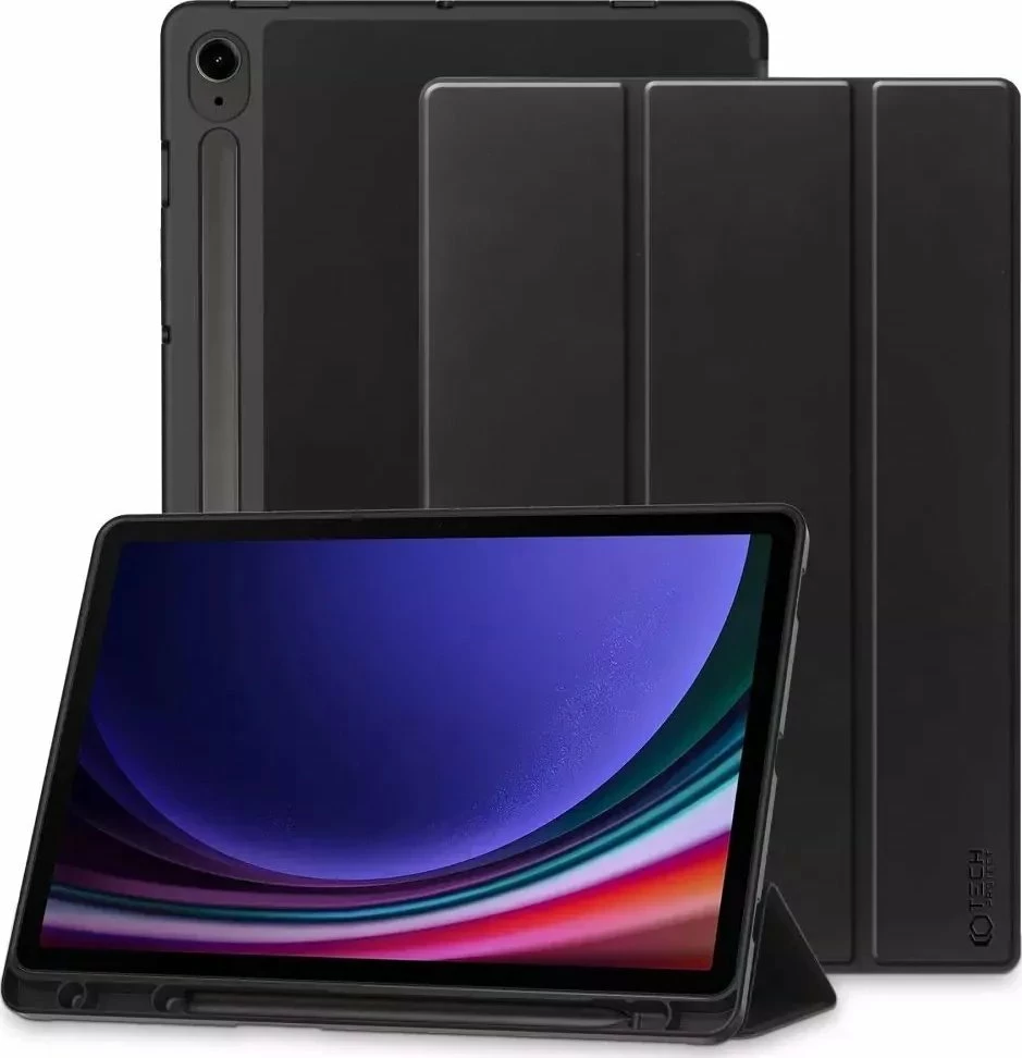 Mbështjellës tablet Tech-Protect SC Pen për Samsung Galaxy Tab S9 FE 10.9 X510/X516B, flip case, me vend për stilolaps, i zi