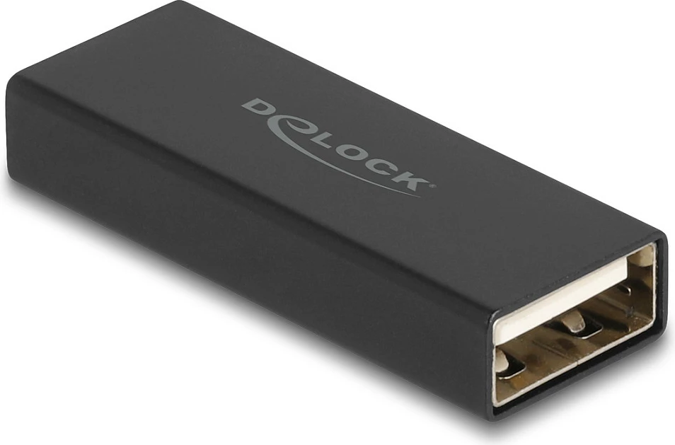 Adapter USB DeLOCK USB 2.0 Type-A (Femër-Femër), metal, i zi