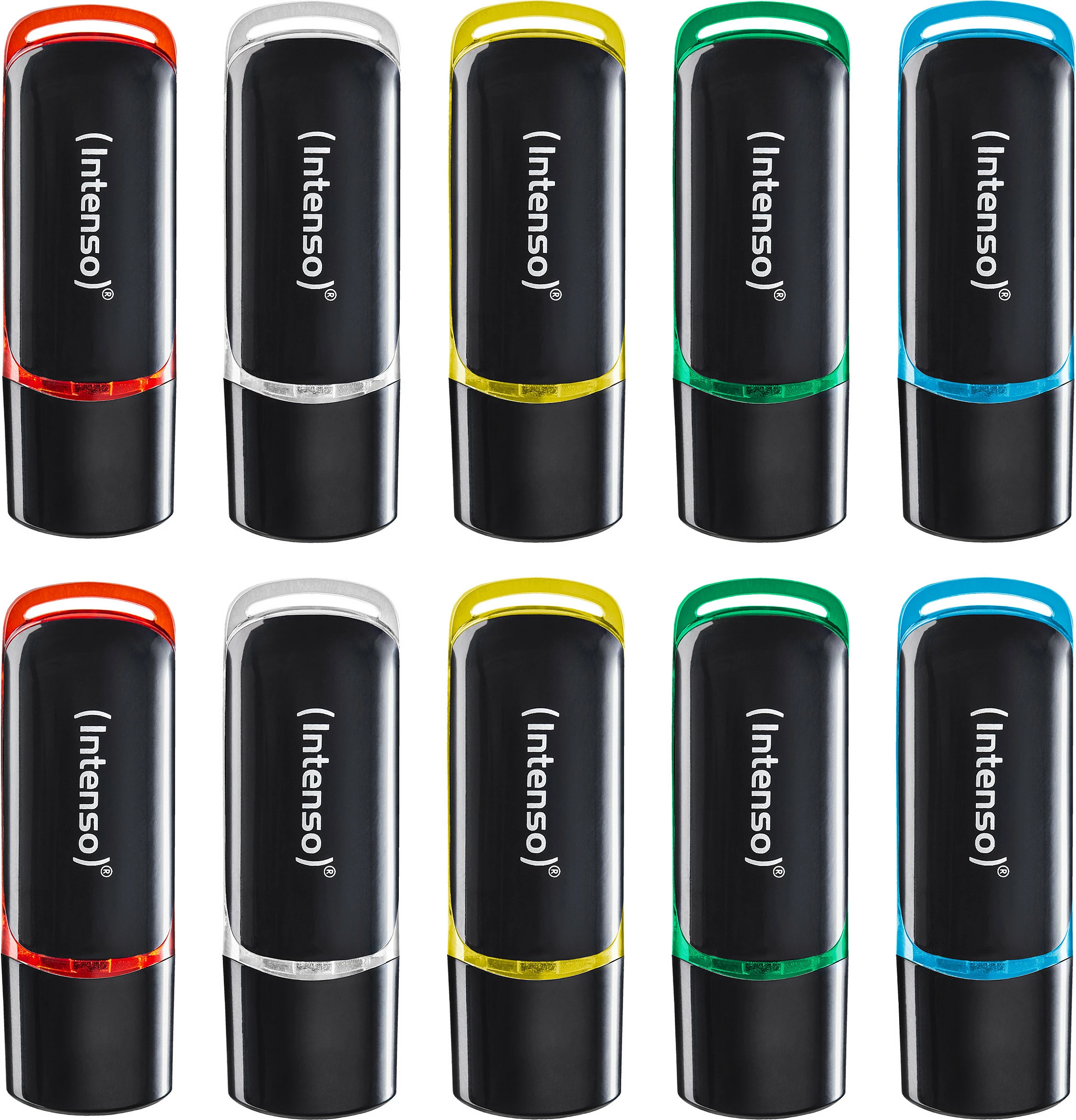 USB Stick Intenso Business Line 8GB, USB 2.0, paketim 10 copë, shumëngjyrësh