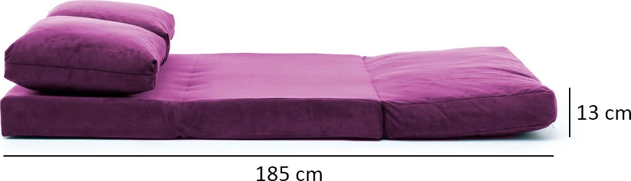 Divan-krevat dy vendësh, ngjyrë vjollcë, Atelier del Sofa, Taida
