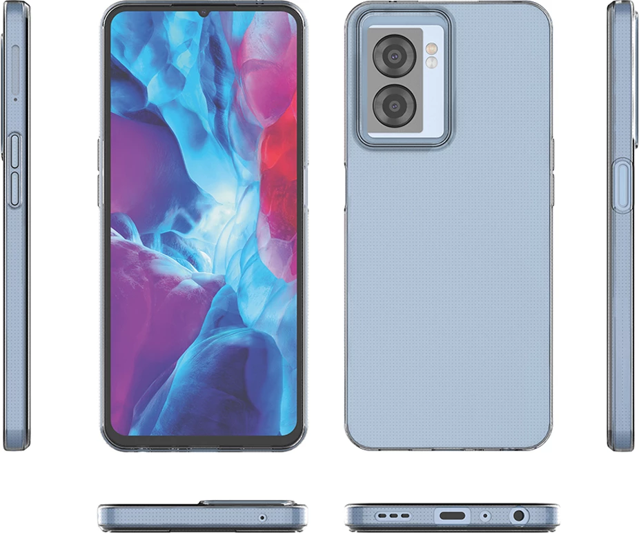 Mbështjellës Hurtel Ultra Clear 0.5mm për Oppo A57 5G/A57/A77 5G/A77/K10 5G, Realme V23 5G/Narzo 50 5G/Q5i 5G, Transparent