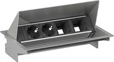 Modul prizash tavoline Bachmann CONEO 900.402, 2x AC, 4 module, kabllo 0.2 m, gri